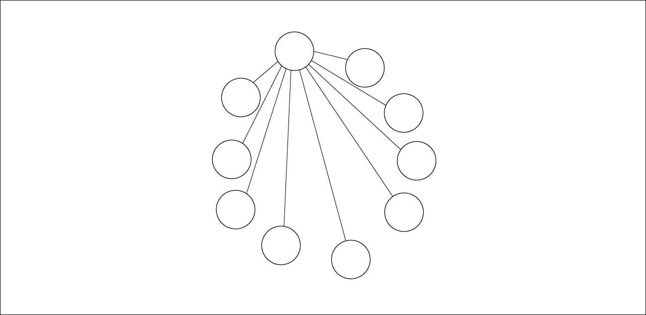 Tree with ten vertices